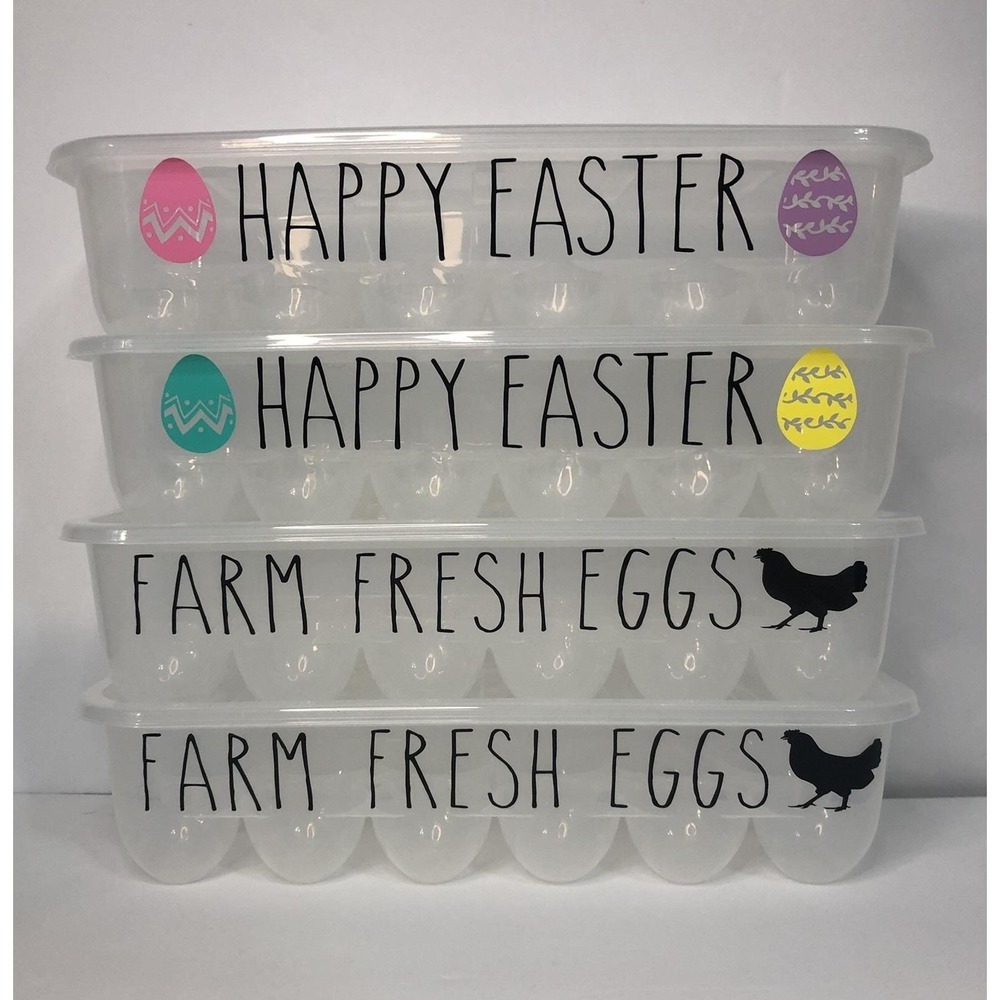 Customized Reusable Easter egg STORAGE CONTAINERS Carton Tray Plastic